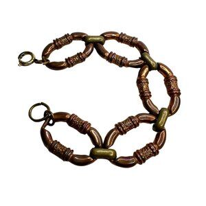Unique Vintage Copper Chain Bracelet